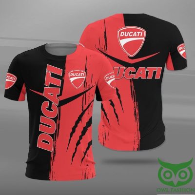 Ducati Logo Red and Black 3D Shirt