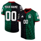 Personalized Mexico WC2026 mix home and away Hybrid Mesh Football Jersey