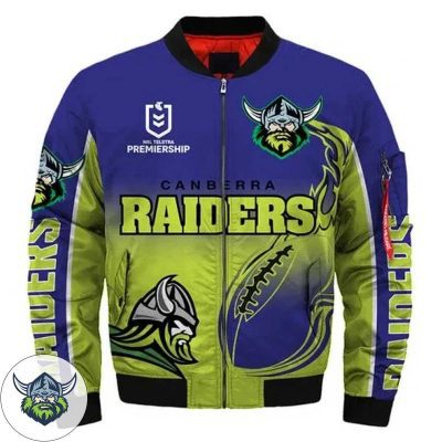 NRL Canberra Raiders Rugby Bomber Jacket