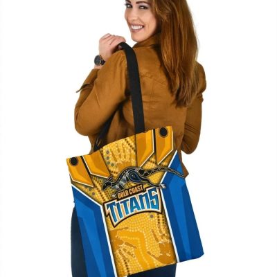 NRL Gold Coast Titans Aboriginal Armor Version Tote Bag
