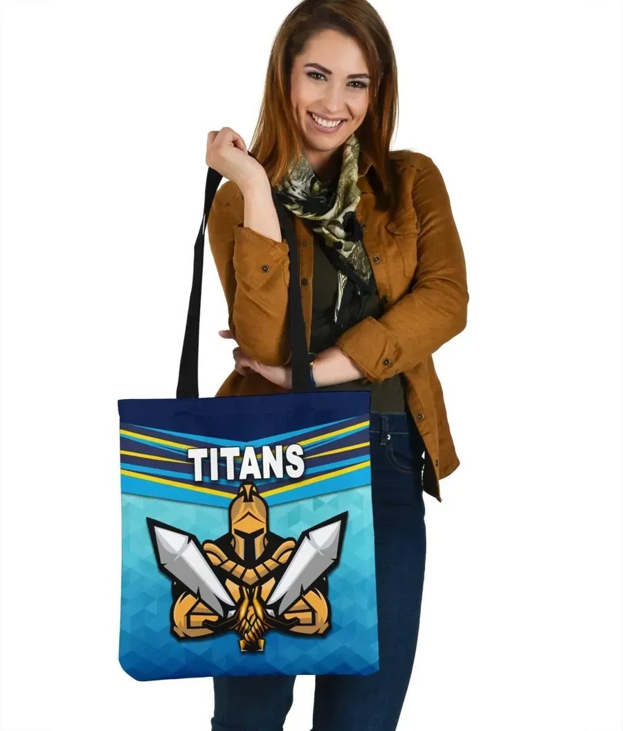 NRL Gold Coast Titans Simple Style Tote Bag NRL Gold Coast Titans Simple Style Tote Bag
