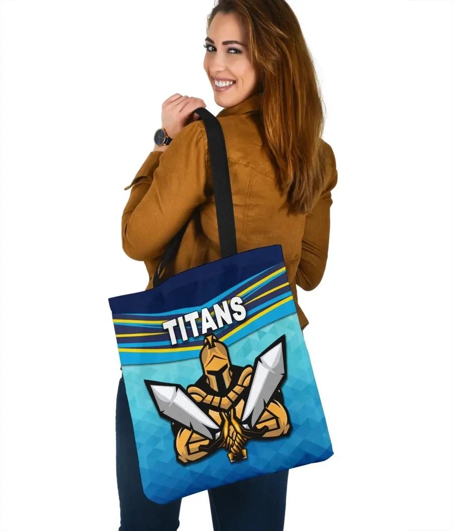 NRL Gold Coast Titans Simple Style Tote Bag NRL Gold Coast Titans Simple Style Tote Bag