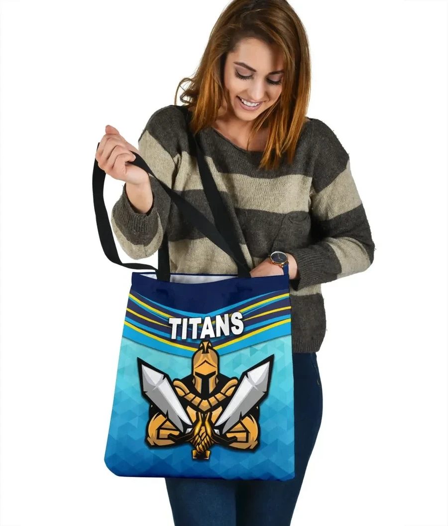 NRL Gold Coast Titans Simple Style Tote Bag NRL Gold Coast Titans Simple Style Tote Bag
