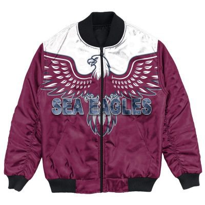 NRL Manly Warringah Sea Eagles Simple Bomber Jacket