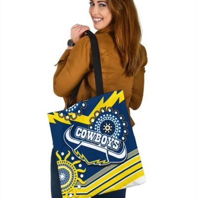 NRL North Queensland Cowboys Proud Indigenous Tote Bag