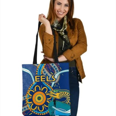 NRL Parramatta Eels Light Blue Indigenous Tote Bag