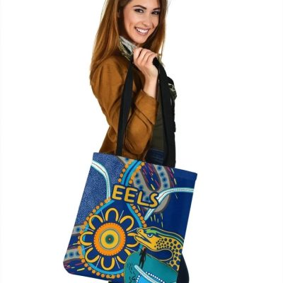 NRL Parramatta Eels Light Blue Indigenous Tote Bag