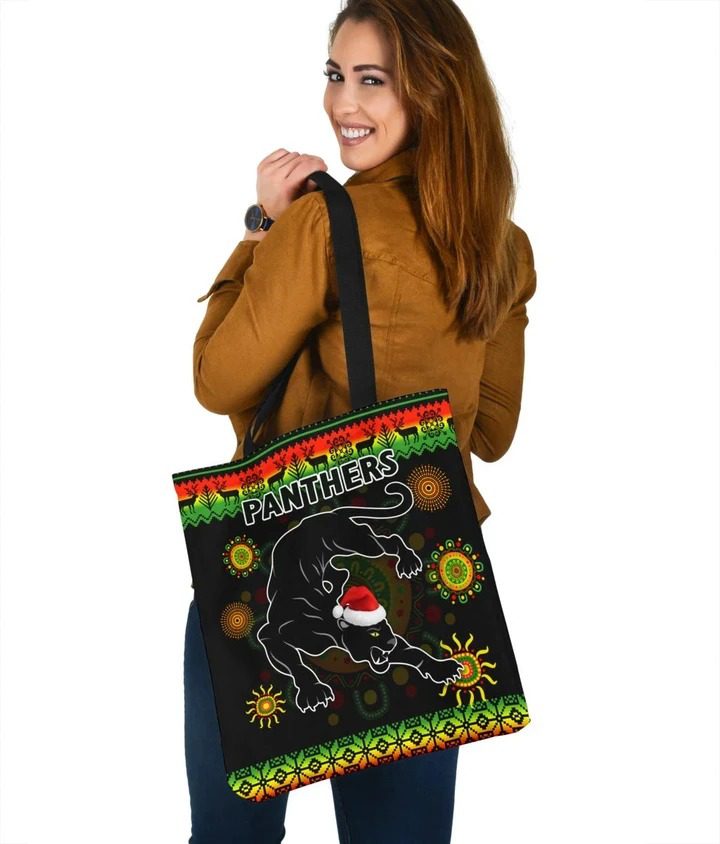 NRL Penrith Panthers Christmas Tote Bag NRL Penrith Panthers Christmas Tote Bag