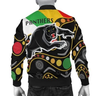 NRL Penrith Panthers Colors NAIDOC Patterns Bomber Jacket