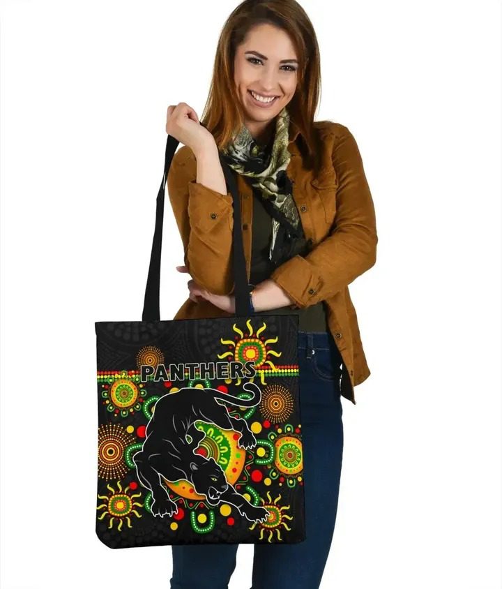 NRL Penrith Panthers Indigenous Tote Bag NRL Penrith Panthers Indigenous Tote Bag