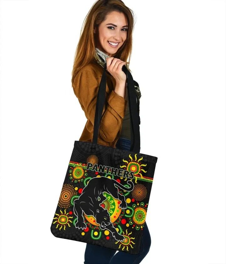 NRL Penrith Panthers Indigenous Tote Bag NRL Penrith Panthers Indigenous Tote Bag