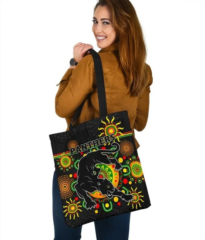 NRL Penrith Panthers Indigenous Tote Bag NRL Penrith Panthers Indigenous Tote Bag