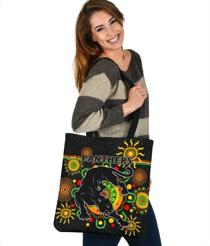 NRL Penrith Panthers Indigenous Tote Bag NRL Penrith Panthers Indigenous Tote Bag
