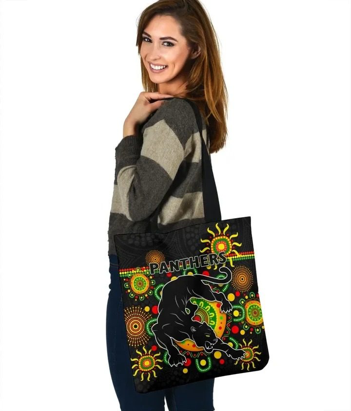NRL Penrith Panthers Indigenous Tote Bag NRL Penrith Panthers Indigenous Tote Bag