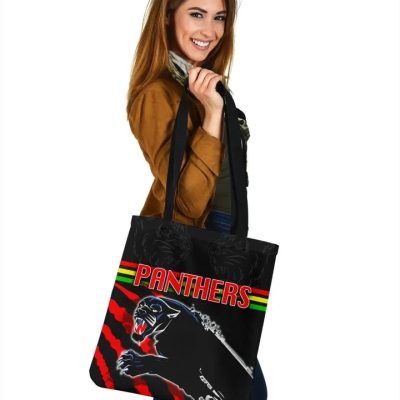 NRL Penrith Panthers Red Black Tote Bag