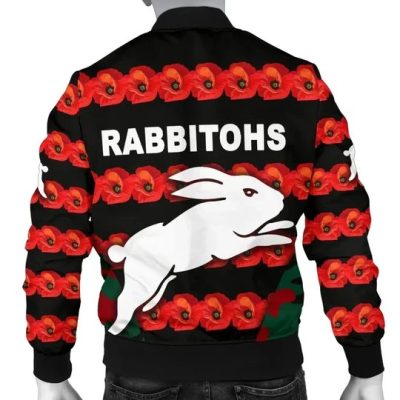 NRL South Sydney Rabbitohs ANZAC DAY Bomber Jacket