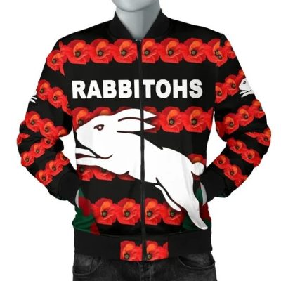 NRL South Sydney Rabbitohs ANZAC DAY Bomber Jacket