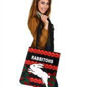 Nrl South Sydney Rabbitohs Anzac Day Poppy Flower Tote Bag2.jpg - demo10