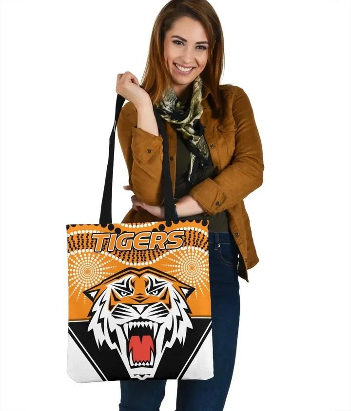 NRL Wests Tigers Newest Indigenous Tote Bag NRL Wests Tigers Newest Indigenous Tote Bag
