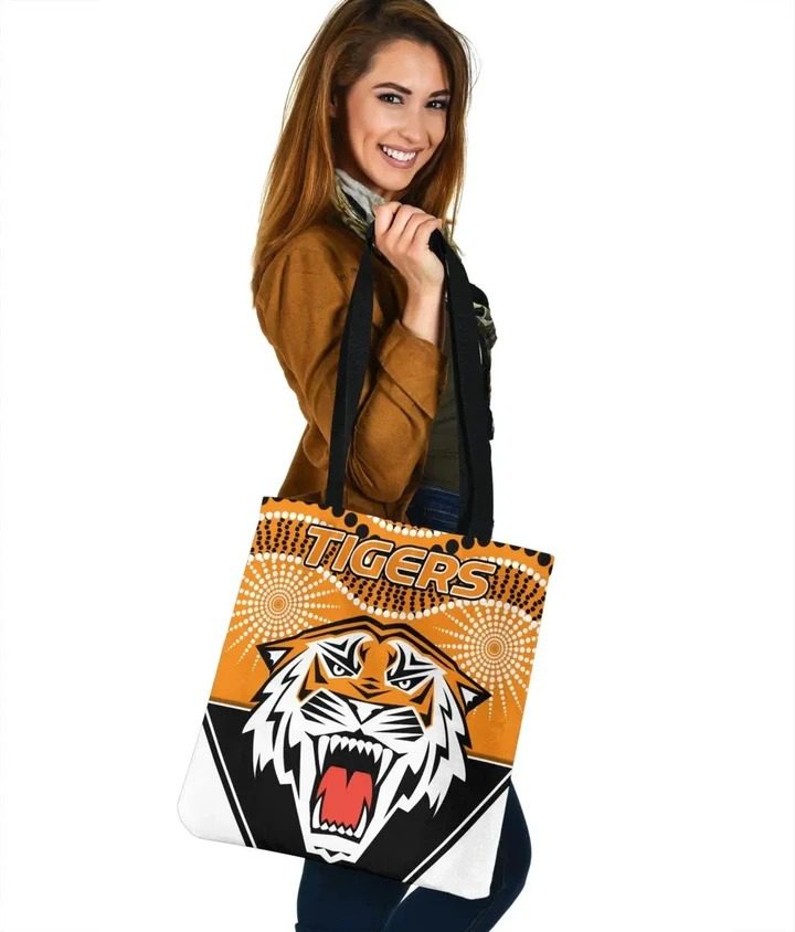 NRL Wests Tigers Newest Indigenous Tote Bag NRL Wests Tigers Newest Indigenous Tote Bag