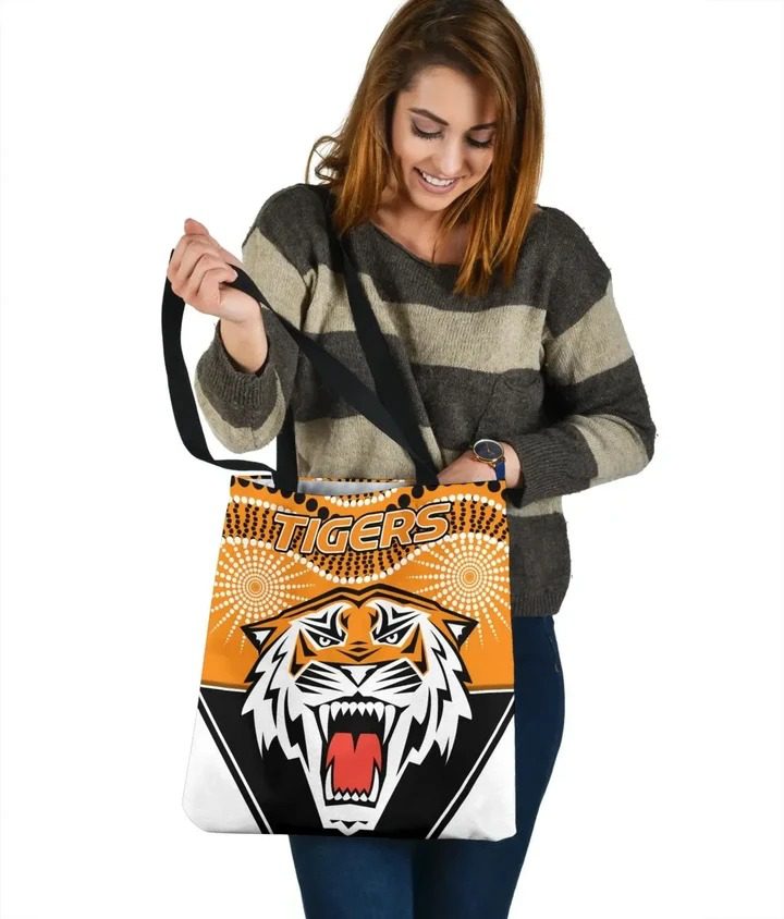 NRL Wests Tigers Newest Indigenous Tote Bag NRL Wests Tigers Newest Indigenous Tote Bag