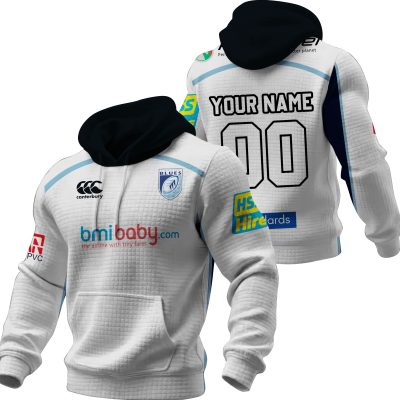Personalized Cardiff RFC Rugby Union 1995 1996 Vintage Away Jersey Unisex Waffle Hoodie