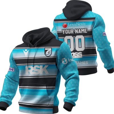 Personalized Cardiff RFC Rugby Union 1995 1996 Vintage Away Jersey Unisex Waffle Hoodie