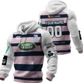 Personalized Cardiff RFC Rugby Union 1995 1996 Vintage Away Jersey Unisex Waffle Hoodie