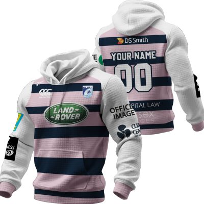 Personalized Cardiff RFC Rugby Union 1995 1996 Vintage Away Jersey Unisex Waffle Hoodie