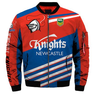 NRL Newcastle Knights Red Blue Bomber Jacket