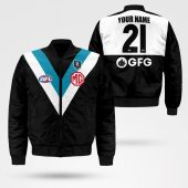 Personalised Afl Port Adelaide 2021 Home Guernsey Bomber Jacket 4.jpg - demo10