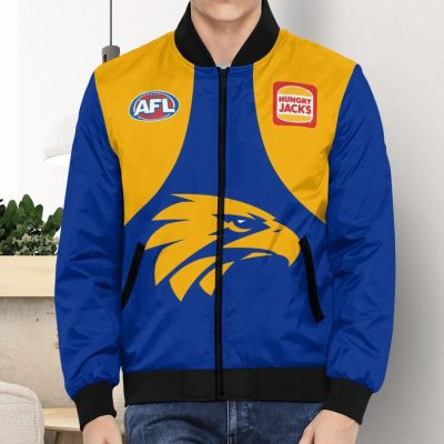 AFL West Coast Eagles Custom Name Number 2021 Home Guernsey Bomber Jacket