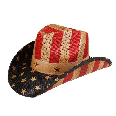 Classic American Flag Western Cowboy Hats Summer 02