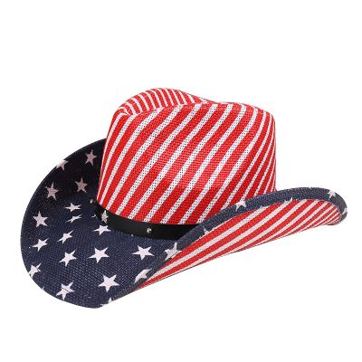 Classic American Flag Western Cowboy Hats Summer 02