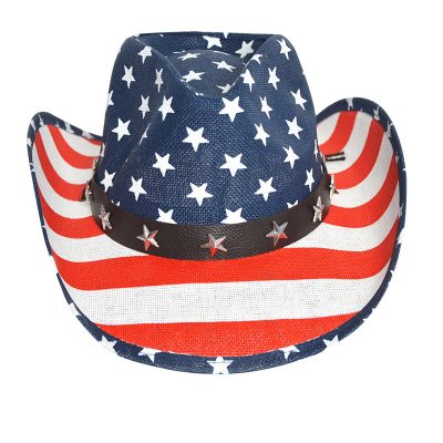 Classic American Flag Western Cowboy Hats Summer 02