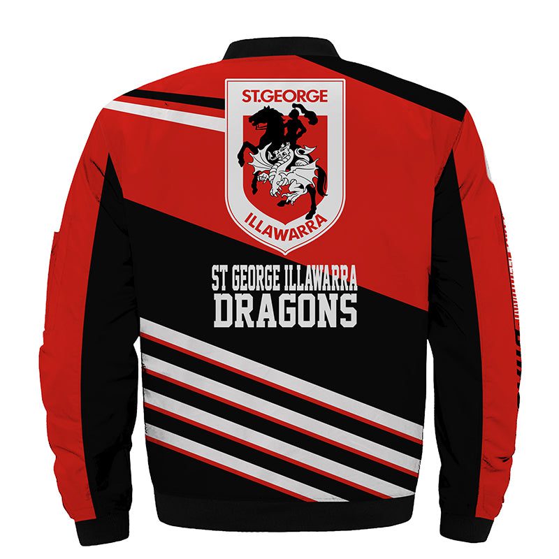 NRL St. George Illawarra Dragons Rugby Bomber Jacket