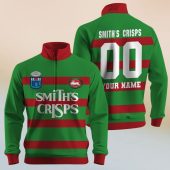 Personalize ARL/NRL Vintage Balmain Tigers 1989 Half Zip Bagless Sweatshirts