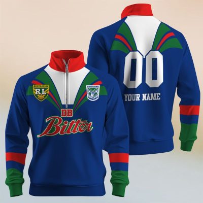 Personalize ARL/NRL Vintage South Queensland Crushers 1995 Half Zip Bagless Sweatshirts