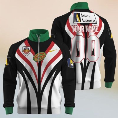 Personalize Super League Vintage NORTH QUEENSLAND COWBOYS 1997 Half Zip Bagless Sweatshirts