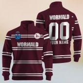 Personalize ARL/NRL Vintage North Queensland Cowboys 1995 Half Zip Bagless Sweatshirts