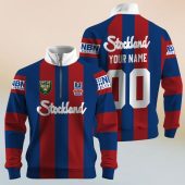 Personalize ARL Vintage NEWCASTLE KNIGHTS 1997 Half Zip Bagless Sweatshirts