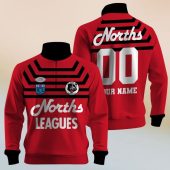 Personalize ARL/NRL Vintage Balmain Tigers 1989 Half Zip Bagless Sweatshirts