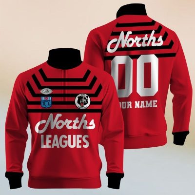 Personalize ARL/NRL Vintage Balmain Tigers 1989 Half Zip Bagless Sweatshirts