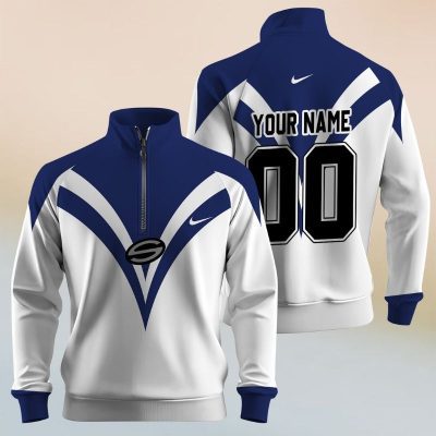 Personalize ARL Vintage NEWCASTLE KNIGHTS 1997 Half Zip Bagless Sweatshirts