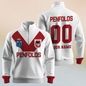 Personalize ARL/NRL Vintage North Queensland Cowboys 1995 Half Zip Bagless Sweatshirts