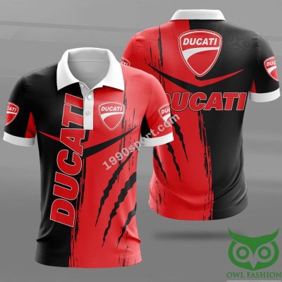 Ducati Logo Red and Black 3D Shirt