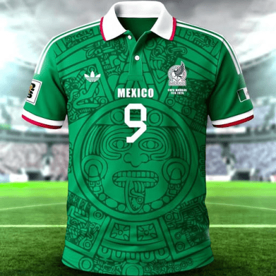 Personalize name and number Mexico 2026 World Cup Polo home kit