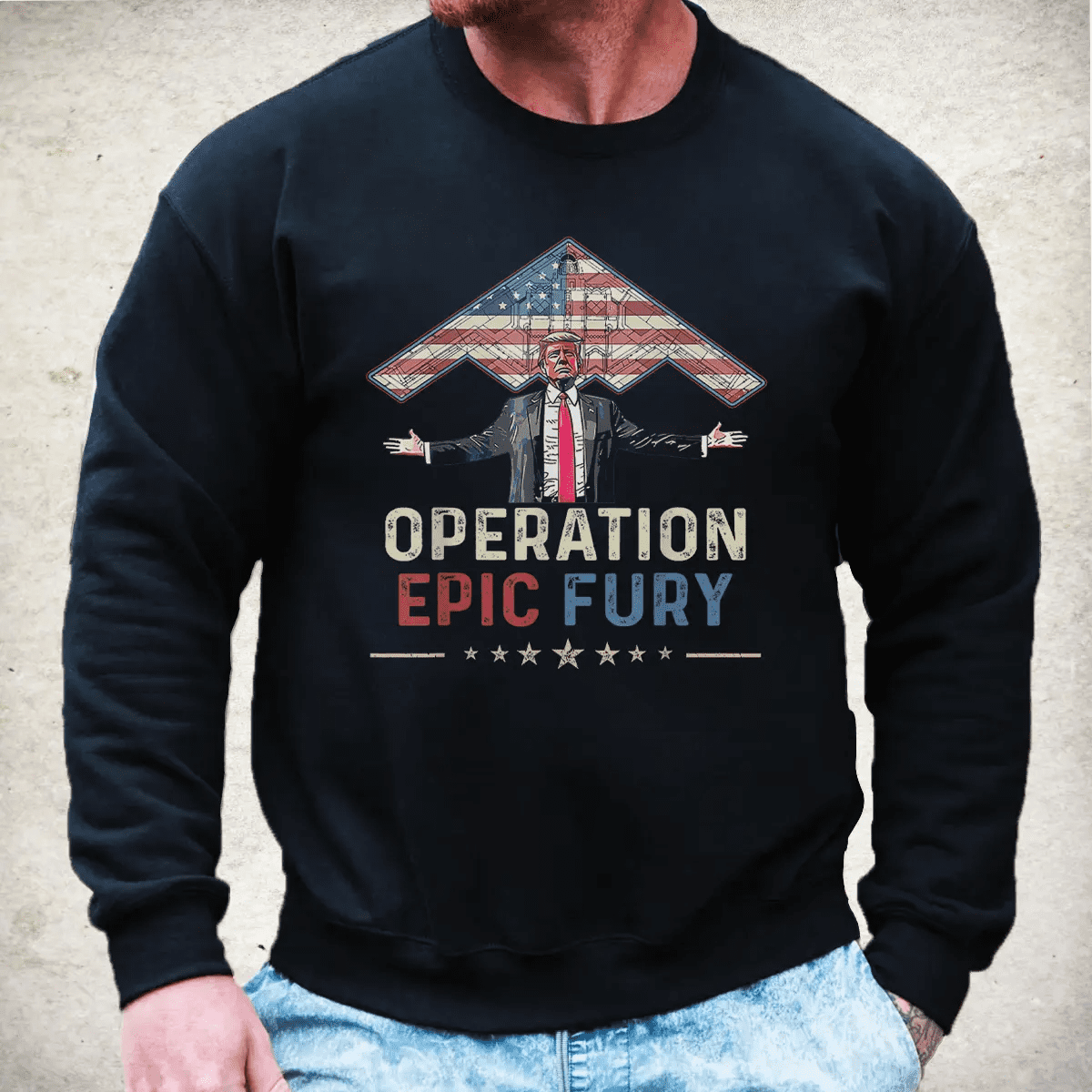 Operation Epic Fury Trump American Flag Fighter Jet Patriotic Shirt USA Freedom Graphic Tee Operation Epic Fury Trump American Flag Fighter Jet Patriotic Shirt USA Freedom Graphic Tee
