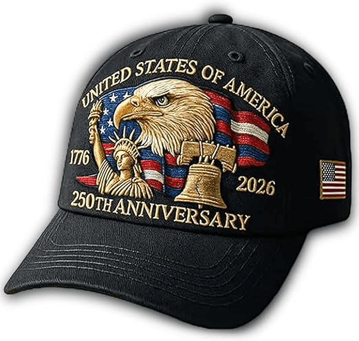 United States 250th Anniversary Hat, 2026 Adjustable Patriotic Baseball Cap with Bald Eagle for Veterans United States 250th Anniversary Hat, 2026 Adjustable Patriotic Baseball Cap with Bald Eagle for Veterans