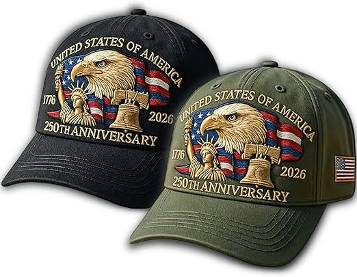 United States 250th Anniversary Hat, 2026 Adjustable Patriotic Baseball Cap with Bald Eagle for Veterans United States 250th Anniversary Hat, 2026 Adjustable Patriotic Baseball Cap with Bald Eagle for Veterans